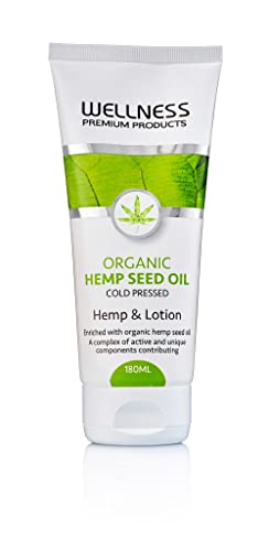 Hemp Seed Oil Body Lotion for Dry Skin - Organic, Paraben-Free, 6.3 oz
