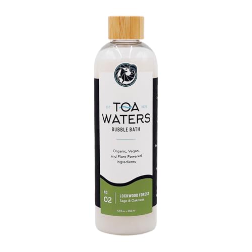 Sulfate-Free Bubble Bath with Sage & Oakmoss - Hydrating, Gender-Neutral Self-Care - 12 fl oz