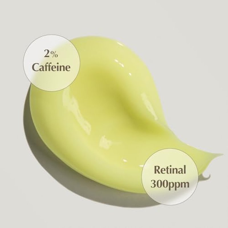 KAINE 300ppm Retinal + 2% Caffeine, Caffetinal Night Moisturizer Hydrate Cream for sensitive skin, Korean Skin Care, 1.69 fl.oz