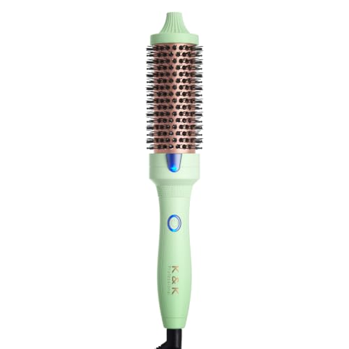 Electric Hair Brush 1.5 Inch - Salon-Quality Blowout & Curl Styling Tool - Black