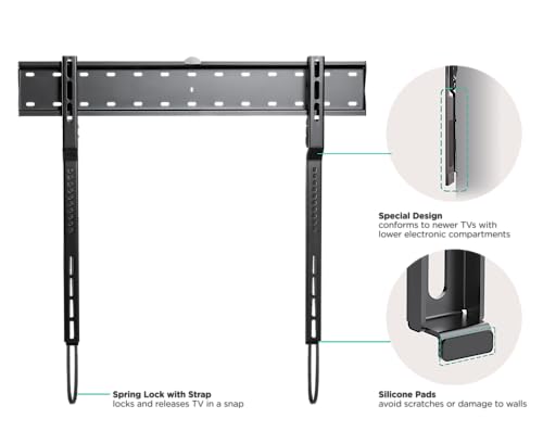 ynVISION.DESIGN Ultra Slim Fixed TV Wall Mount for 43-80 Inch OLED Screens — Pack of 1