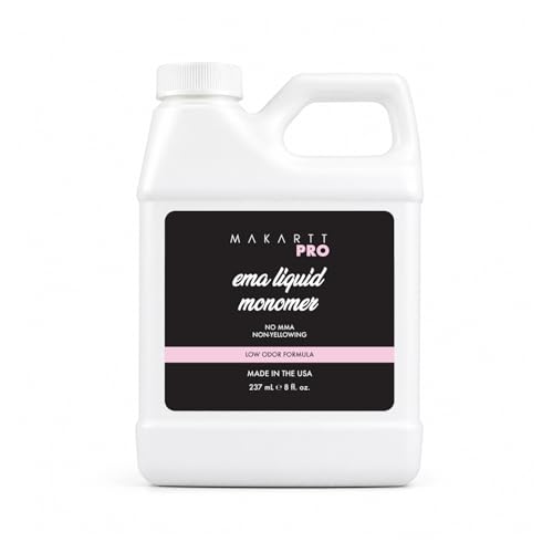 MakarttPro Low Odor MMA-Free Acrylic Monomer 8 Fl Oz for Nail Art - Made in USA