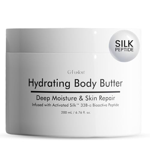 Hydrating Silk Peptide Body Butter - Non-Greasy Moisturizer for Dry Skin 200mL