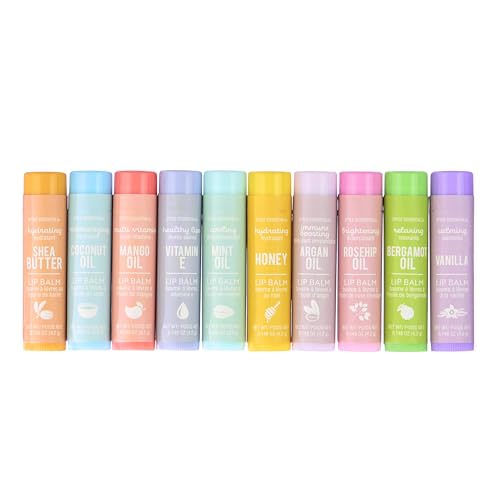 10pc Lip Balm Collection -Hydrating Lip Balms Infused- Enriched Lip Balm Set