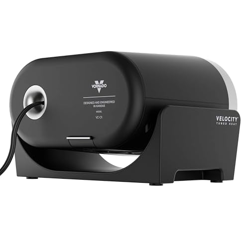 Vornado VC-01 Ceramic Space Heater with Velocity Tuned Heat, 15° Tilt, Quiet Personal & Whole Room Mode - Black