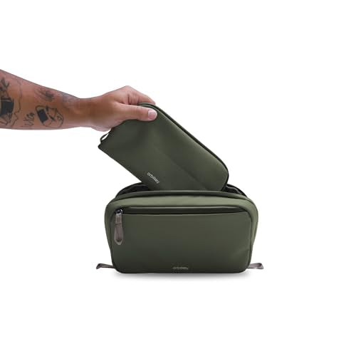 Olive 2-in-1 Tech Organizer Pouch with Removable Carry Case