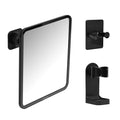 MaXprinzel Fog-Free Shower Mirror 8x7 Inches with Adjustable Shaver Hook - Anti-Fog Bathroom Mirror for Men & Women