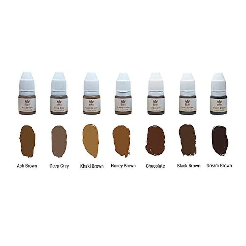 Brow Pigment 7 Pack ? Microblading Inks ? Complete Set Of 7 Shades