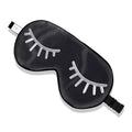 ZIMASILK 100% Natural Silk Sleep Mask Blindfold,Adjustable Super-Smooth Soft Eye Mask for Sleep with Bag(Eyelashes)