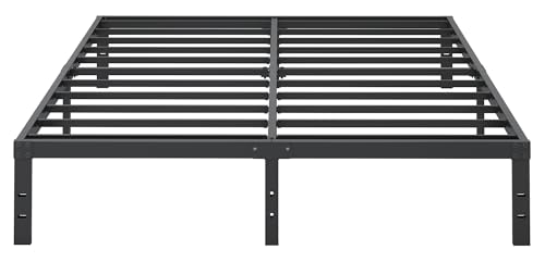 King Size Bed Frame - 10 Inch Platform Metal Bed Frame with Storage & Headboard Connection - Variation of THIS listing
