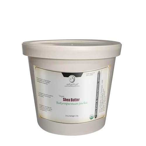 uh*Roh*Muh Shea Butter (Virgin) (Organic - USDA Certified) (Ghana) (Net Wt:0.8Kg/1.7lb) (Pack of 1)