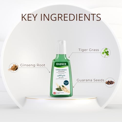 Rausch Ginseng Caffeine Shampoo 200ml - Hair Revival & Stimulating Cleanser