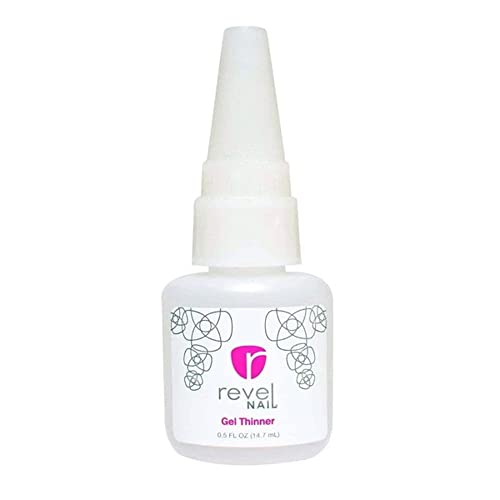 Revel Nail Dip Powder Liquid Set - Base Coat, Activator, Finish Gel & Thinner - Dip Liquid Kit