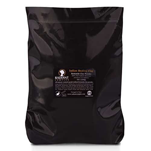 Sodium Bentonite Clay Powder for Face & Body Detox - 5 lbs - Hypoallergenic & Natural