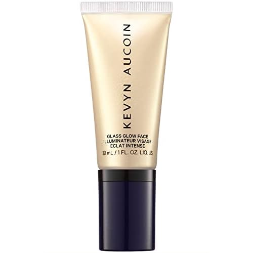 Kevyn Aucoin Glass Glow Face: Multi-purpose universal dewy highlighter for face and body. Creates glowing youthful-looking hydrated skin with a glassy complexion. Makeup artist go to.
