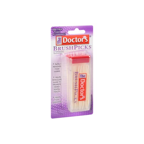 The Doctor’s BrushPicks Interdental Toothpicks, Soft Rubber Dental Picks 120 Count