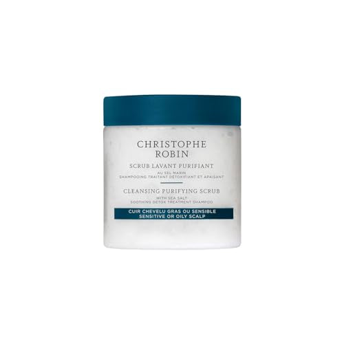 Christophe Robin Purifying Scalp Scrub with Sea Salt 2.5 Fl Oz – Exfoliating Treatment