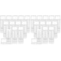 12 Pcs 60ml/2oz Empty Deodorant Containers Twist Up Plastic Deodorant Holder Tube for Lipstick Crayon Chapstick Sunscreen Bar - Translucent (Pack of 2)