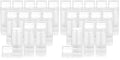 128x41mm Plastic Deodorant Containers 60ml Twist-Up Refillable Tubes Pack of 12 - Translucent