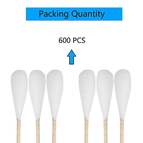 600pcs Long Cotton Swabs - Large Size Pet Ear & Eye Cleaning, Gun & Makeup Applicators - Variation of 600