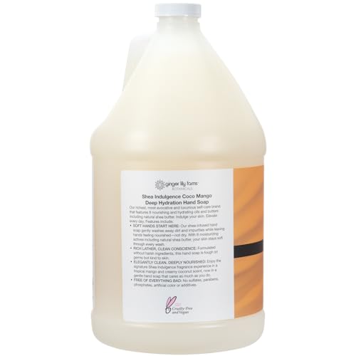 Ginger Lily Farms Shea Indulgence Hand Soap - Coco Mango, 128oz Refill