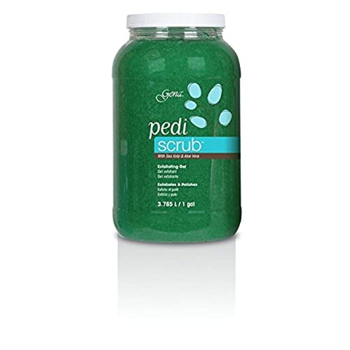 Gena Pedi Scrub Gel - 128 Fl Oz Gallon Pack of 1 Foot Exfoliant