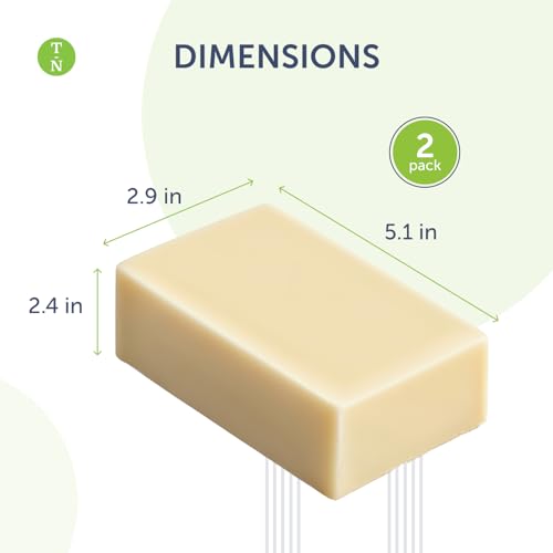 Tea Tree Soap Bar 4-Pack with Peppermint & Eucalyptus – Refreshing Body & Foot Cleanser, 4 oz – Regular / Pack of 4