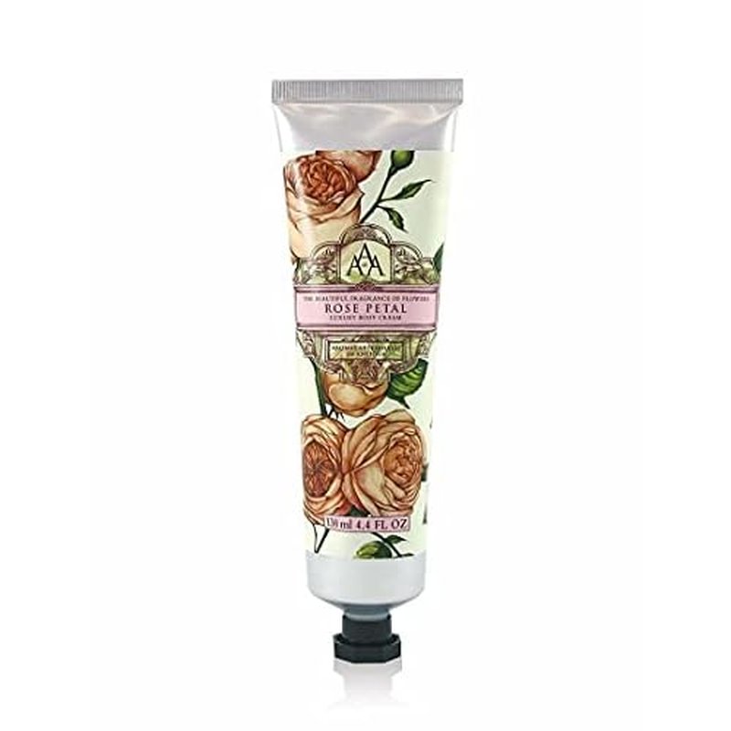 AAA by Somerset European Made Shea Butter Body Cream, Rose Petal, Rose, 4.39 Fl Oz