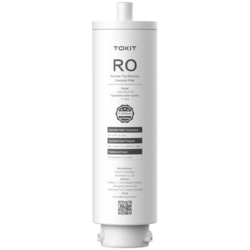 RO Replacement Water Filter for T1 Ultra System NSF/ANSI 58 Certified - Reduce TDS, 12-Month Lifespan