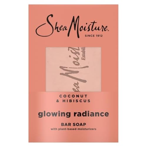 Shea Moisture Soap 8 Ounce Bar Coconut & Hibiscus Shea Butter (235ml) (6 Pack)