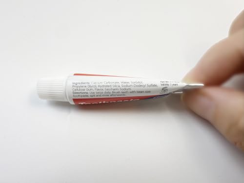200 Mini Travel Toothpaste Tubes - Mint Flavor, 0.176oz, Bulk Pack - Variation of THIS listing