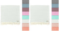 Turkish Beach Towel Set 2 Pack - 37x69 Sage Green Eco-Friendly Quick Dry Cotton