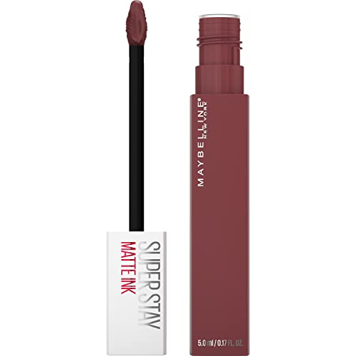 MAYBELLINE Super Stay Matte Ink Liquid Lipstick Makeup, Long Lasting High Impact Color, Up to 16H Wear, Amazonian Nude Brown & Mover Brown, 2 Count