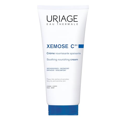 Uriage Xemose Lipid-Replenishing Body Cream, For Dry To Very Dry Skin With Shea Butter, Soothes Discomfort Sensations, Long-Lasting Hydration, Face & Body, Paraben & Fragrance-Free