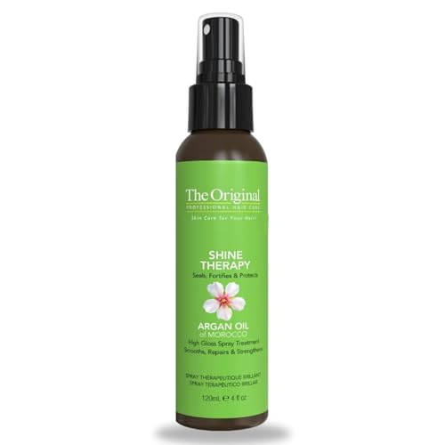 DermOrganic Argan Oil Shine Therapy - Leave-In Spray for Hair Smoothness & Repair, 4 fl oz