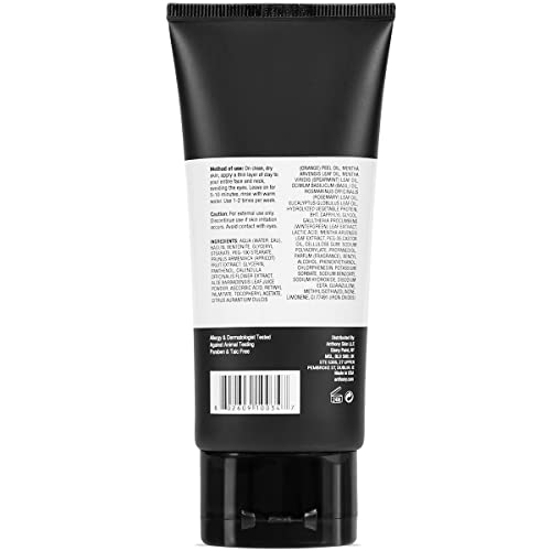 Anthony Deep Pore Cleansing Clay with Kaolin & Bentonite – Exfoliating Face Mask for Sensitive Skin, 3 Fl Oz