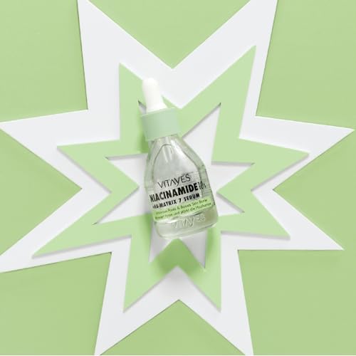 VITAYES b!right 10% Niacinamide Hyaluronic Acid Serum - Pore Refinement, Strengthening the Skin Barrier, Moisturizing, Anti Aging - for Radiant & Rejuvenated Skin - 1.01 Fl Oz