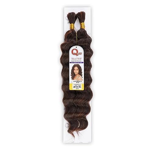 Loose Deep Bulk 18-Inch Human Hair Extensions - Micro Braiding Blend