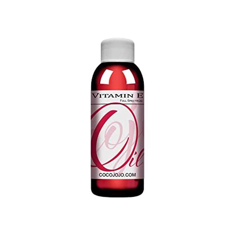 cocojojo Vitamin E Oil for Skin, Organic Vitamin E Oil for Hair, Face, Liquid Vitamin E, Vitamin E Body Oil, 100% Pure Natural Cold Pressed Unrefined, Moisturizes & Nourishes, Non GMO - 4 Oz