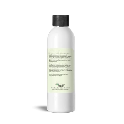 Optiphen Preservative (4 Oz / 118 mL) Optiphen Natural Preservative for Cosmetics Water Soluble Paraben Free Broad Spectrum Preservative for Lotion Making