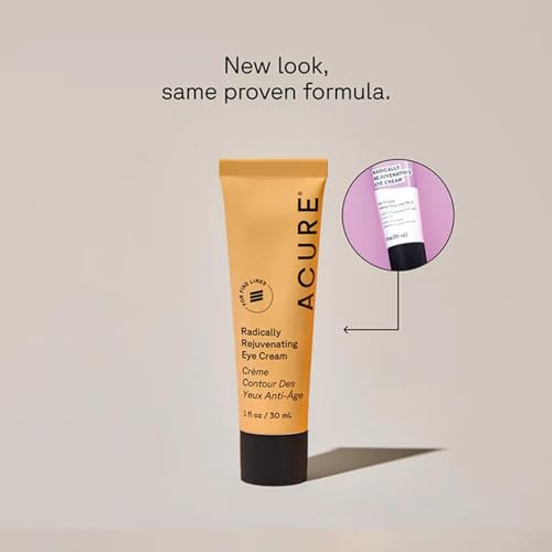 Acure Radically Rejuvenating Eye Cream 1 fl oz Pack of 2 - Anti-Aging Hydrating Treatment