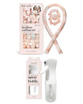 Kitsch Satin Heatless Curling Set & Refillable Spray Bottle Bundle