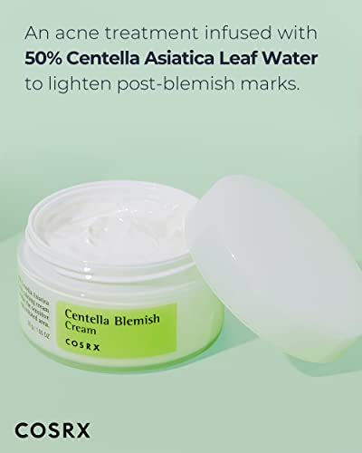 COSRX Acne Treatment Duo - Centella Blemish Cream & Alcohol-Free Toner for Sensitive Skin