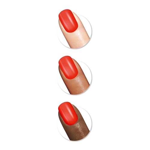Sally Hansen Miracle Gel¢â, Summer Camp Campfire Song, Long Lasting, Gel-Like Formula, No UV Lamp Needed, Red Nail Polish
