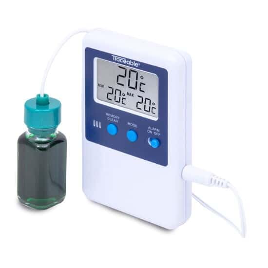 Traceable Bottle Probe Digital Thermometer with Calibration & NIST Certificate