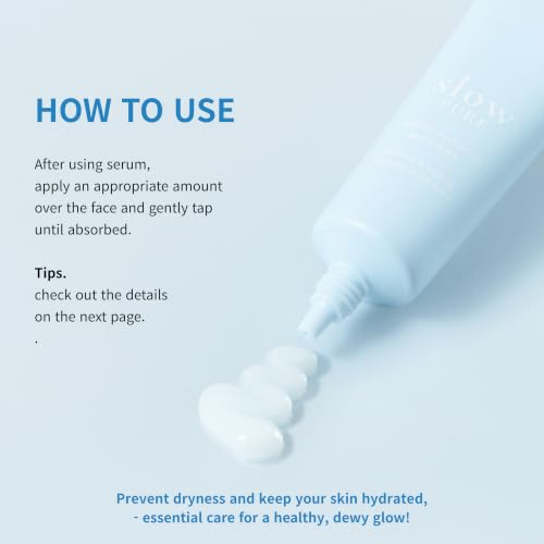 Slowpure Hydrating Gel Cream with Birch Sap & Hyaluronic Acid - Cooling Moisturizer for Skin Barrier & Anti-Aging, 1.69 fl oz