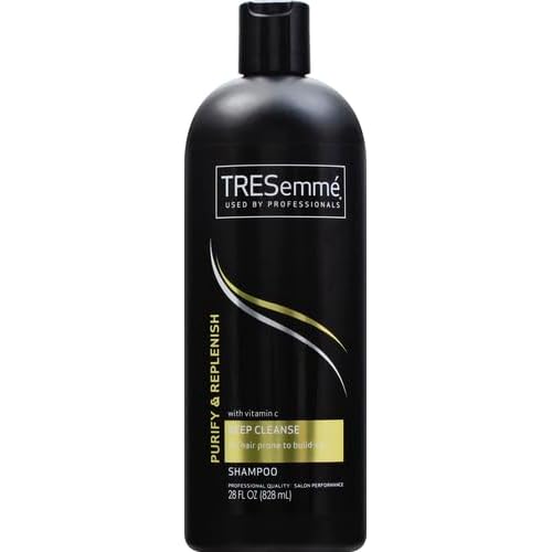 TRESemm? Cleansing Shampoo for Daily Use, Clean & Replenish Vitamin C and Green Tea Clarifying Shampoo Formula, 28 oz