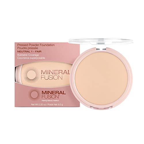 Mineral Fusion Pressed Powder Foundation, Neutral 1-0.32oz ea (Pack of 2)
