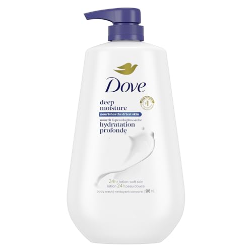 Dove Deep Moisture Body Wash with Pump 30.6 oz Pack of 3 - Nourishing Skin Care