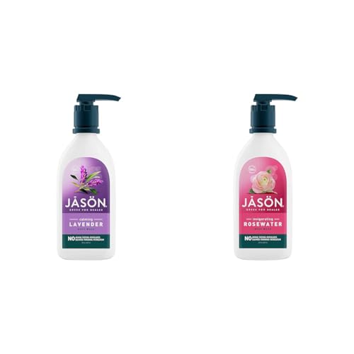 JASON Natural Body Wash, Calming Lavender & Invigorating Rosewater, 30 Oz (2 Pack)
